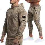 2019 New Men's Autumn Hoodies Tracksuit Set Male Sweatshirt Sweatpants Multi-pocket Fashion Trousers High Street Jackets Sets