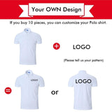 NIGRITY Mens Polo Shirt Casual Solid Polo shirt Men Short&Long Sleeve Polo shirt Male DIY Logo(min10 pieces to customize logo)