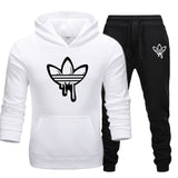 2019 New Two Pieces Set Fashion Hooded Sweatshirts Sportswear Men Tracksuit Hoodie Autumn Brand Clothes Hoodies+Pants men sets