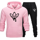 2019 New Two Pieces Set Fashion Hooded Sweatshirts Sportswear Men Tracksuit Hoodie Autumn Brand Clothes Hoodies+Pants men sets