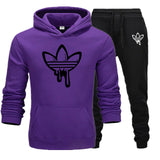 2019 New Two Pieces Set Fashion Hooded Sweatshirts Sportswear Men Tracksuit Hoodie Autumn Brand Clothes Hoodies+Pants men sets