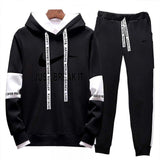 High Quality Men Clothing Set Sportswear 2019 Autumn Hoodies Sweatshirts Sporting Sets Men's Tracksuits Mens Hoodies+Pants 2pcs