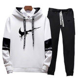 High Quality Men Clothing Set Sportswear 2019 Autumn Hoodies Sweatshirts Sporting Sets Men's Tracksuits Mens Hoodies+Pants 2pcs