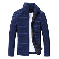 2019 Men Jacket Puffer Coat Jackets Basic Winter Warm Down Stand Collar Zipper Ultralight Mens Outwear