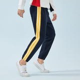 Semir Casual pants men 2019 spring and autumn new contrast color striped nine pants sports men loose pants