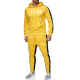 outdoor sports fitness training men's trend personalized 2019 Men's Sets Fashion Sportswear Tracksuits Hoodies+Pants Sets new