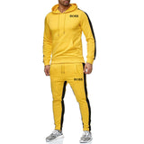 outdoor sports fitness training men's trend personalized 2019 Men's Sets Fashion Sportswear Tracksuits Hoodies+Pants Sets new