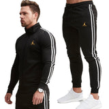 2 Piece Men Hoodies+Pants Sport Suit Jordan Men Clothing Set Gym Sport wear Tracksuit Fitness Bodybuilding  Suit Jogger Men Set