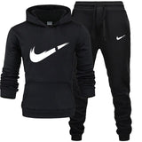 Fashion Men Track suit Hoodies Suits Brand Tracksuit Men Hip Hop Sweatshirts+Sweatpants Autumn Winter Fleece Hooded Pullover
