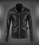 Hot ! High quality new Spring fashion leather jackets men, men's leather jacket brand motorcycle leather jackets skull M-5XL
