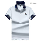 Eden Park Homme Men's Polo Shirt Brank Short-Sleeved Shirt Casual Cotton Anti-Pilling Mens Shirts Large Size M-4XL;YA209