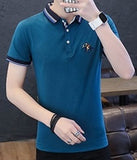 Eden Park Homme Men's Polo Shirt Brank Short-Sleeved Shirt Casual Cotton Anti-Pilling Mens Shirts Large Size M-4XL;YA209