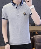 Eden Park Homme Men's Polo Shirt Brank Short-Sleeved Shirt Casual Cotton Anti-Pilling Mens Shirts Large Size M-4XL;YA209