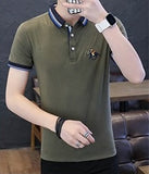 Eden Park Homme Men's Polo Shirt Brank Short-Sleeved Shirt Casual Cotton Anti-Pilling Mens Shirts Large Size M-4XL;YA209