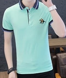 Eden Park Homme Men's Polo Shirt Brank Short-Sleeved Shirt Casual Cotton Anti-Pilling Mens Shirts Large Size M-4XL;YA209