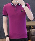Eden Park Homme Men's Polo Shirt Brank Short-Sleeved Shirt Casual Cotton Anti-Pilling Mens Shirts Large Size M-4XL;YA209