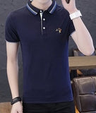 Eden Park Homme Men's Polo Shirt Brank Short-Sleeved Shirt Casual Cotton Anti-Pilling Mens Shirts Large Size M-4XL;YA209