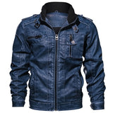 Faux Leather Jackets Men's Slim Fit Leisure Outwear Bomber Biker Winderbreaker PU Motorcycle Jackets Male Coat Plus Size 5XL 6XL